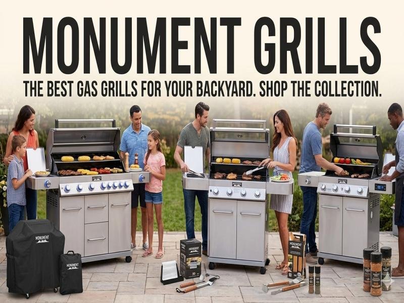 Monument Grills Outdoor Cooking Brand And Best Selling Gas Grills For Backyard BBQ Performance And Smart Grilling Innovation