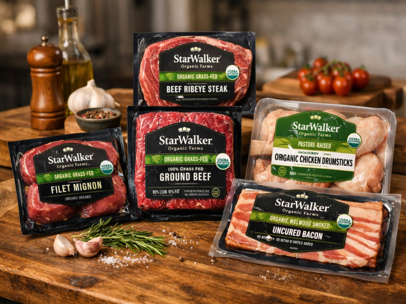 StarWalker Organic Farms Review. Premium Organic Grass Fed Beef. Pasture Raised Pork. Organic Chicken and Farm Fresh Meat Guide.